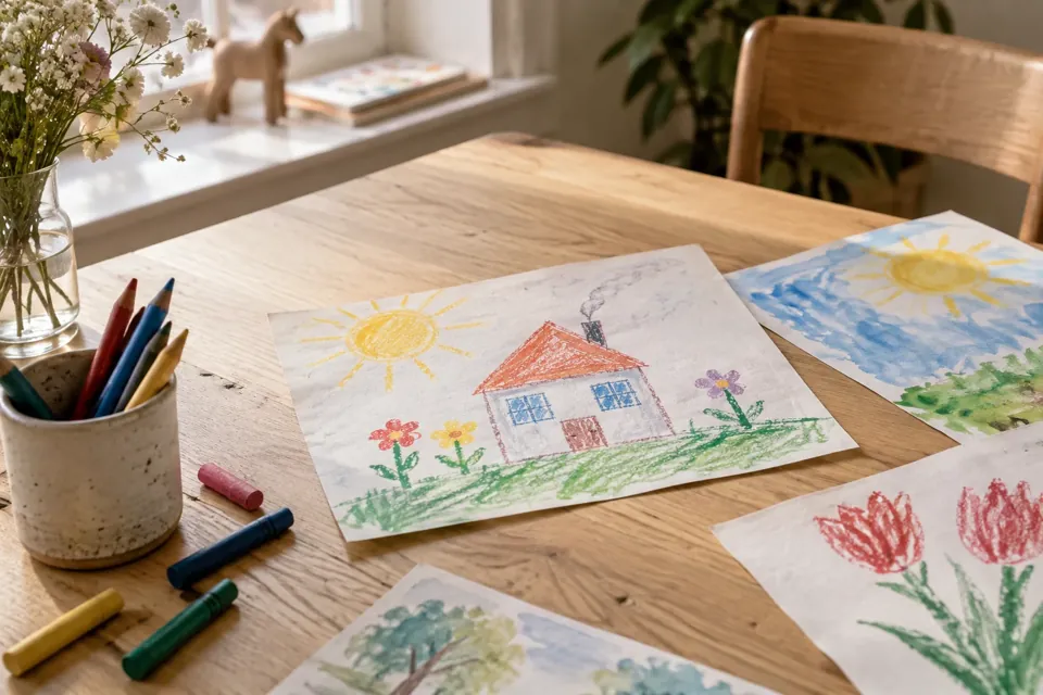 Tekeningen — illustratief voorbeeld van het materiaal