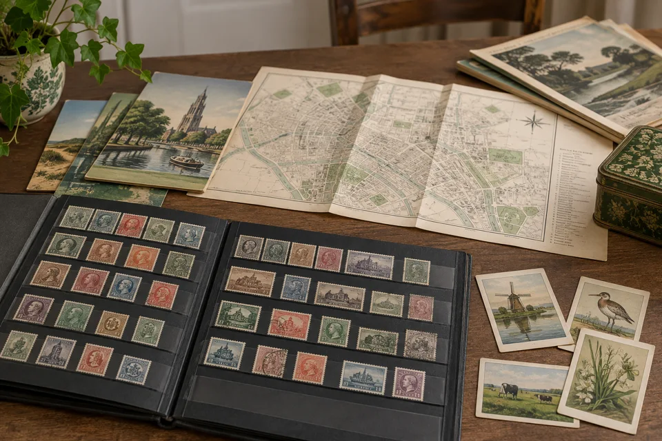 Papieren verzamelingen — illustratief voorbeeld van het materiaal